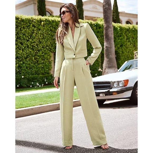 Express Super High Waisted Pleated Wide Leg 8R - Picture 7 of 7